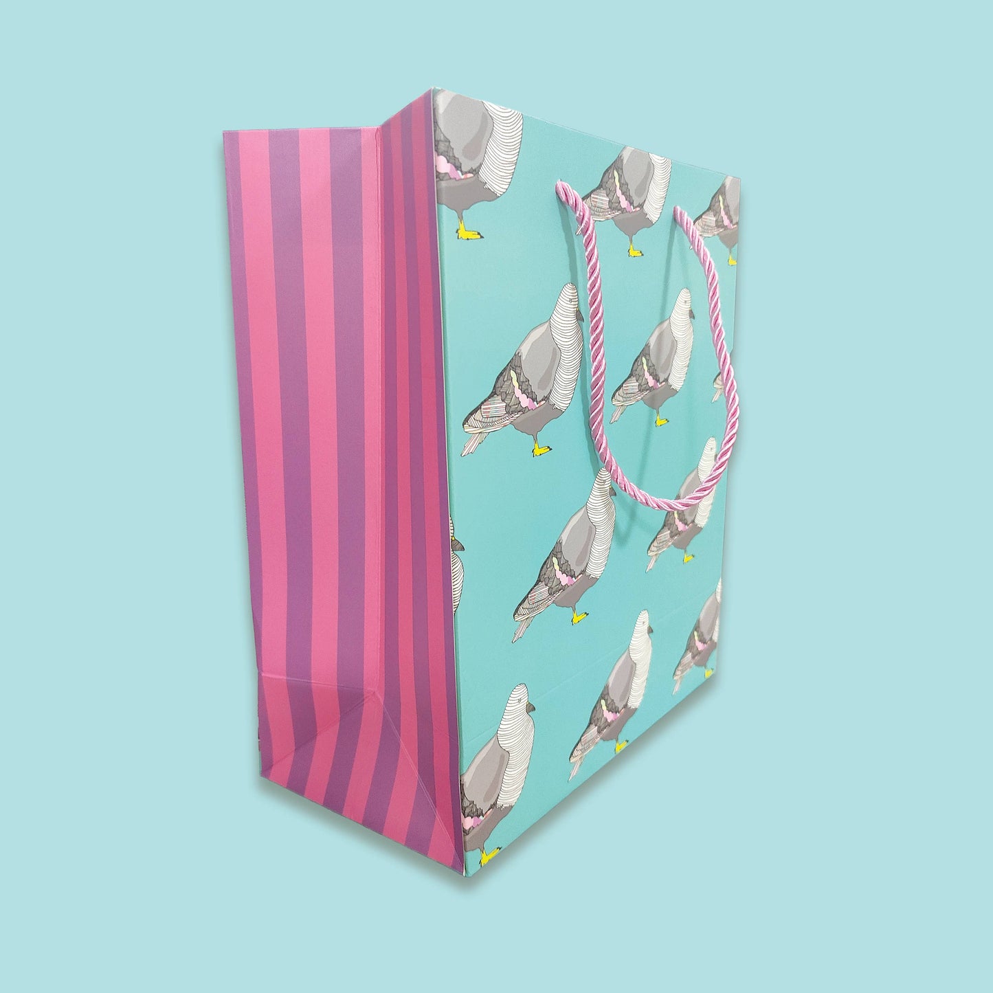 Pigeon Medium Gift Bag | Contemporary Bird Gift Bag