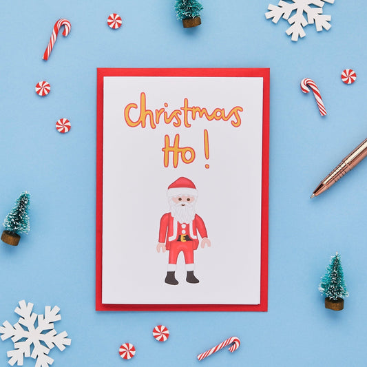 Funny Christmas Card Featuring a Santa Claus