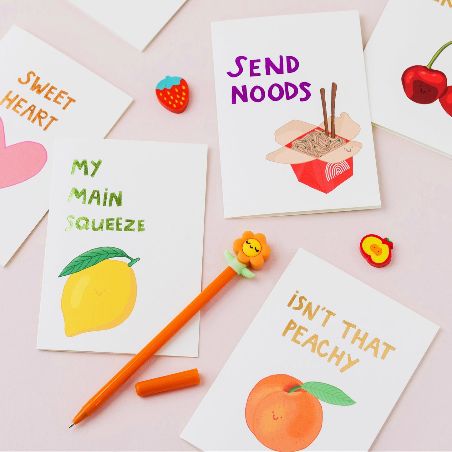 Collection of hand drawn greeting cards from You've Got Pen On Your Face