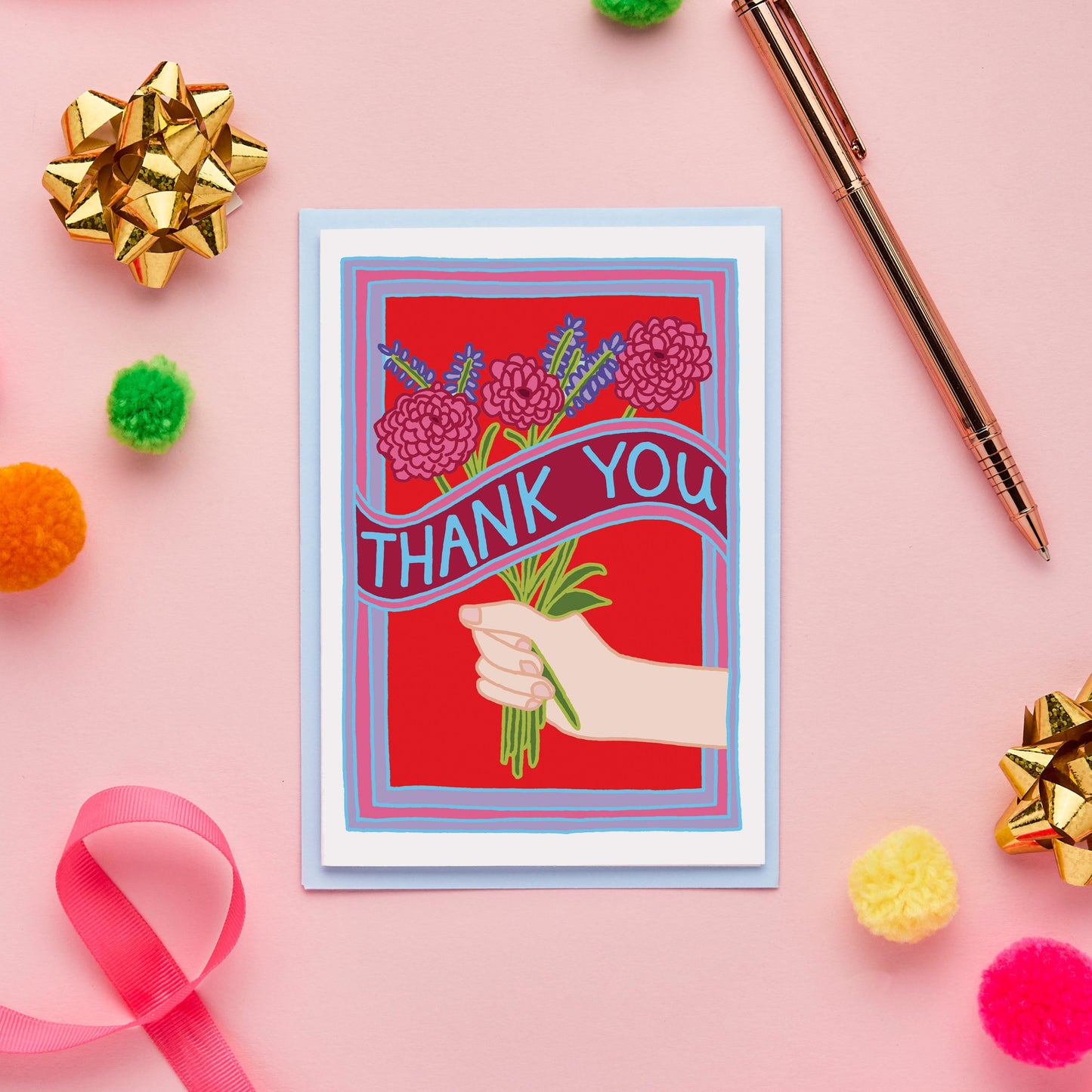 Thank You Greeting Card from You've Got Pen on Your Face.