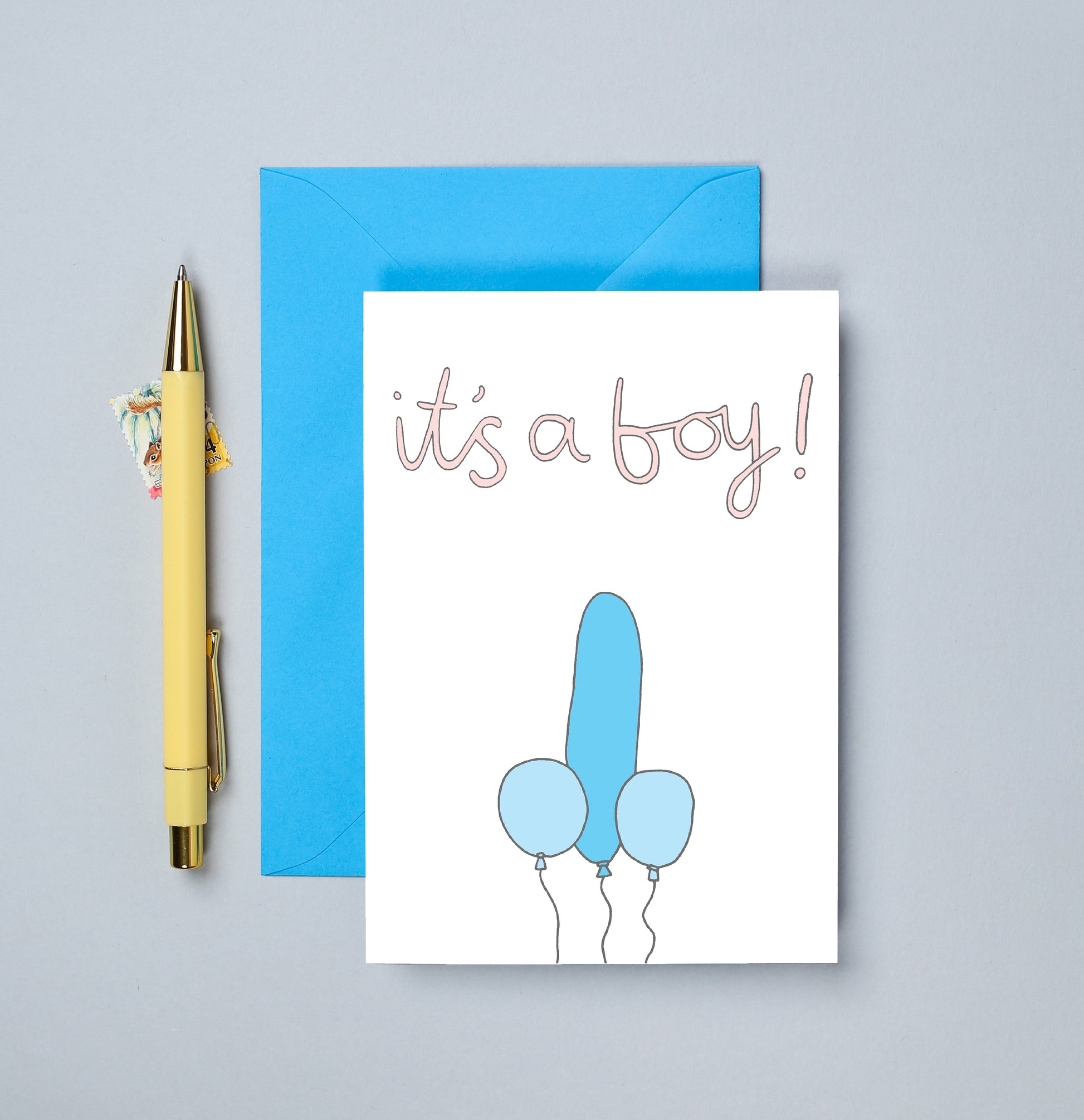 A Boy Baby Card from You've Got Pen on Your Face.