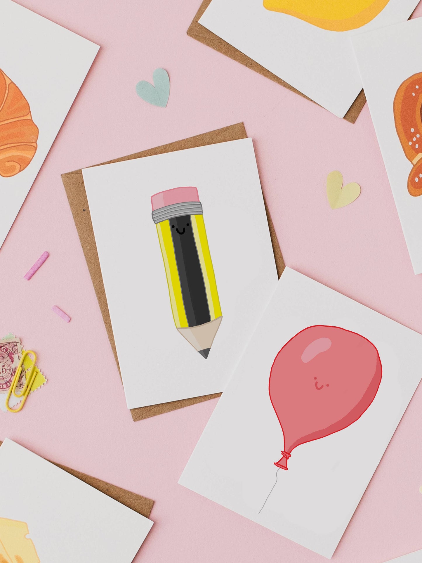 Cute Pencil Mini Greeting Card | Back To School Card