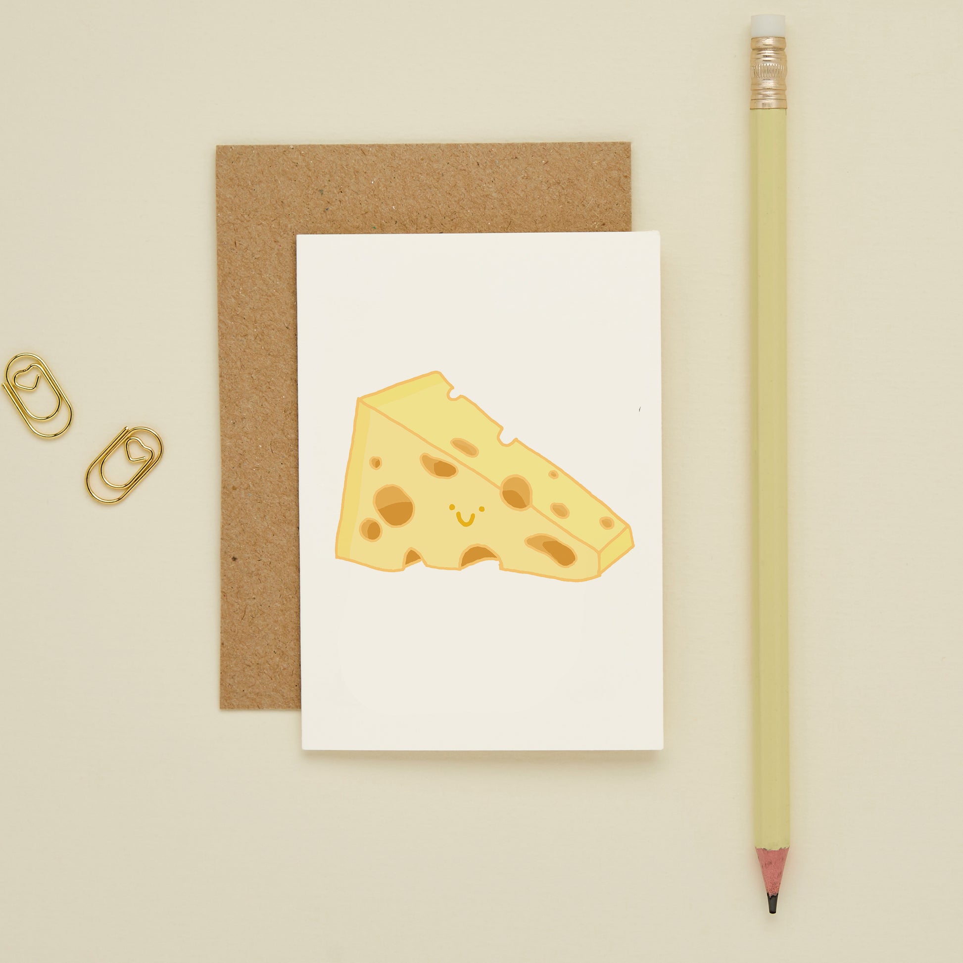 Cute Cheese Mini Greeting Card