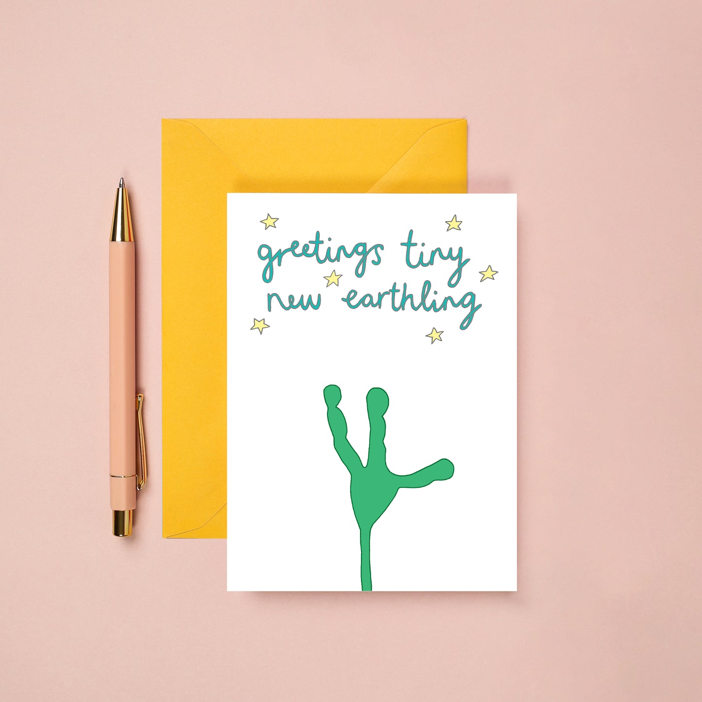 Greetings Earthling New Baby Card from You've Got Pen on Your Face.
