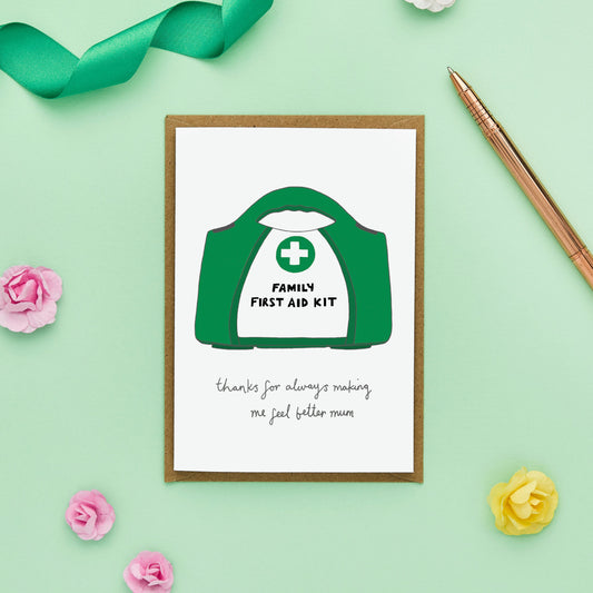 A First Aid Kit Card Mother's Day Card from You've Got Pen on Your Face.