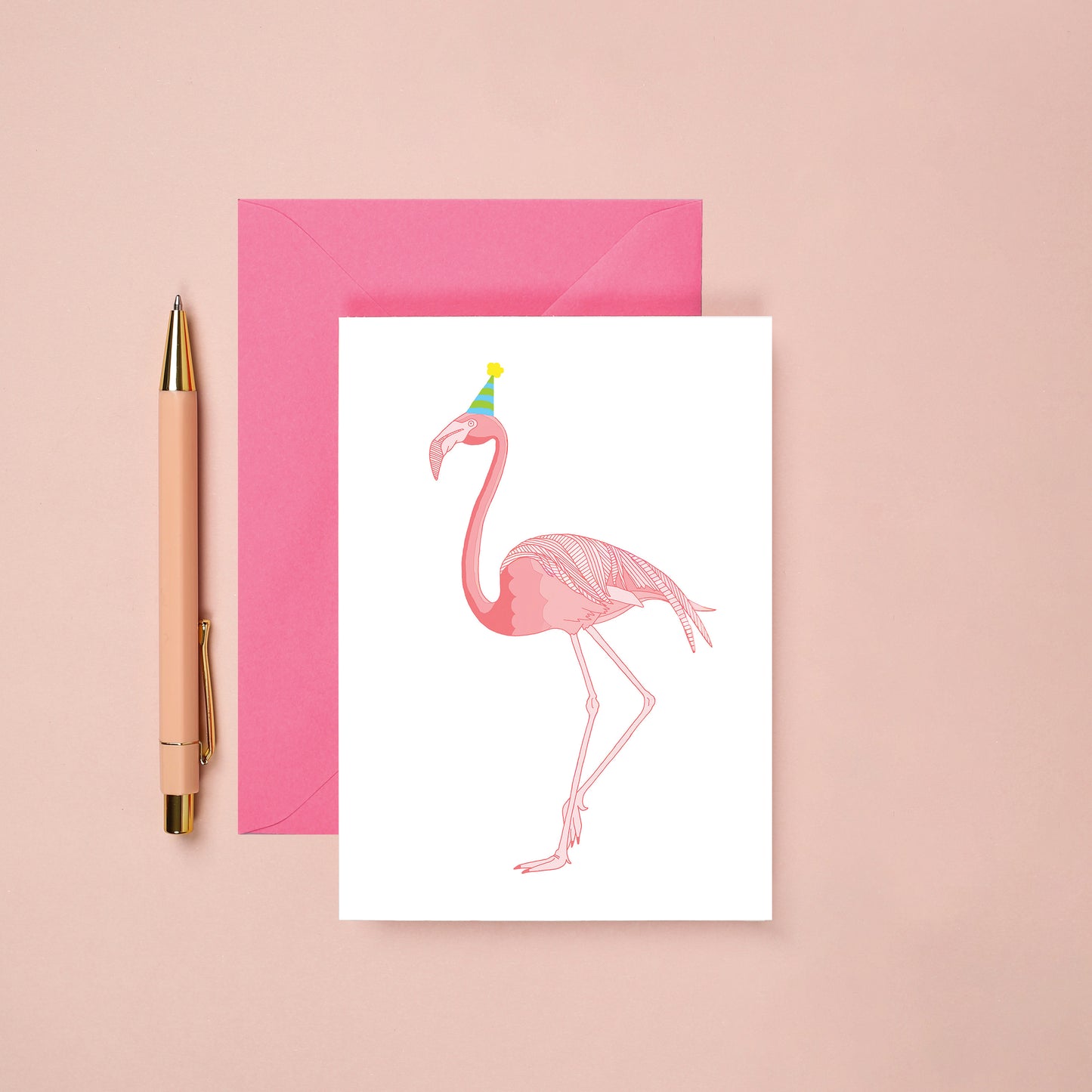 A Flamingo Birthday Card from You've Got Pen on Your Face.