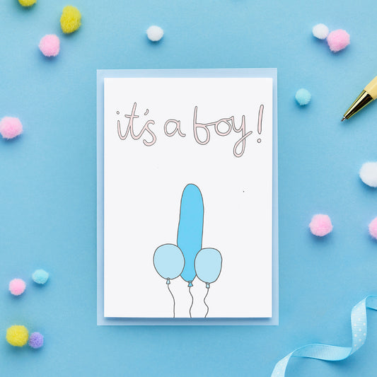 Funny New Baby Boy Card