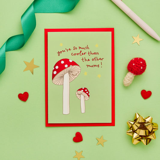 Cute Mother's Day Card Featuring Magic Mushrooms