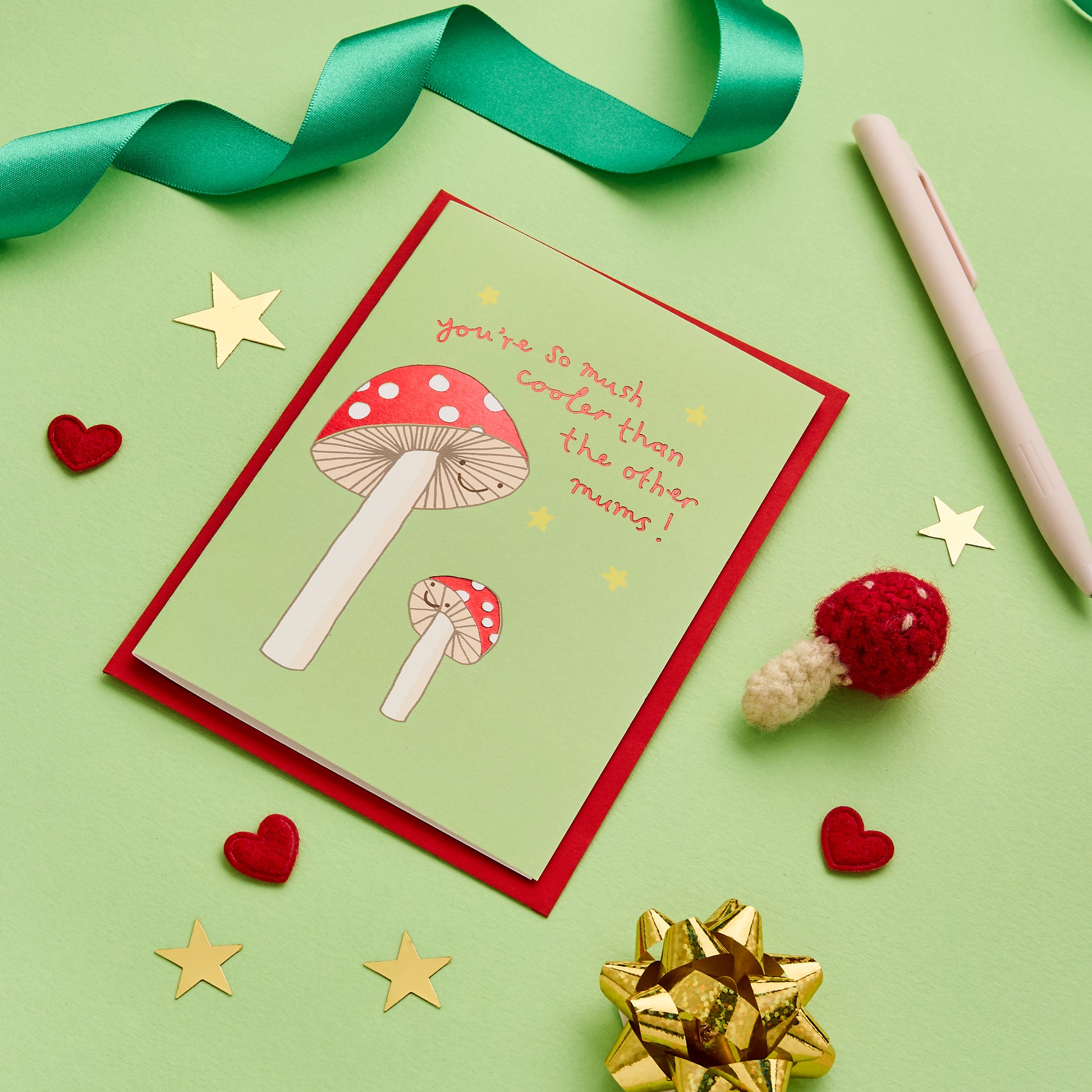 Cute Mother's Day Card Featuring Magic Mushrooms