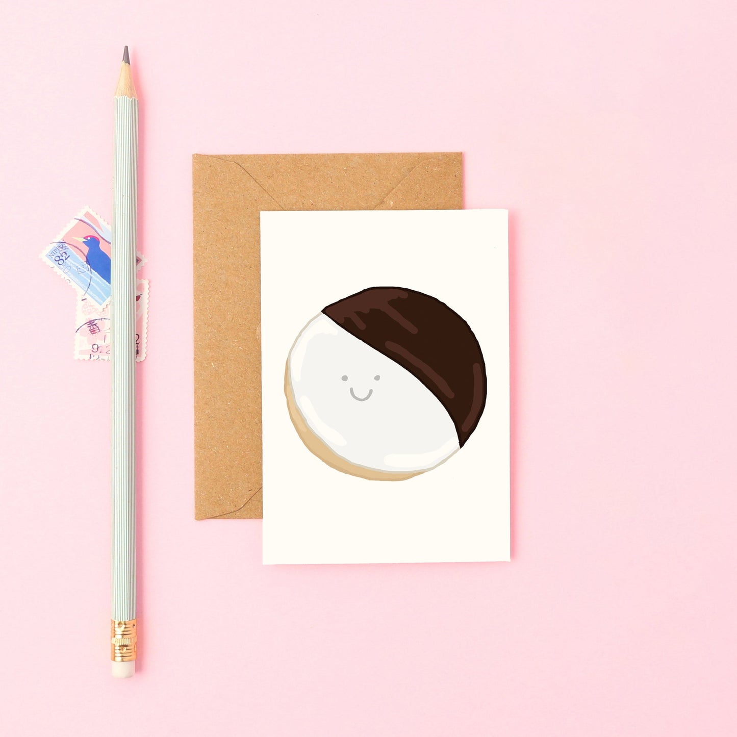 Mini Greeting Card Featuring a New York Cookie