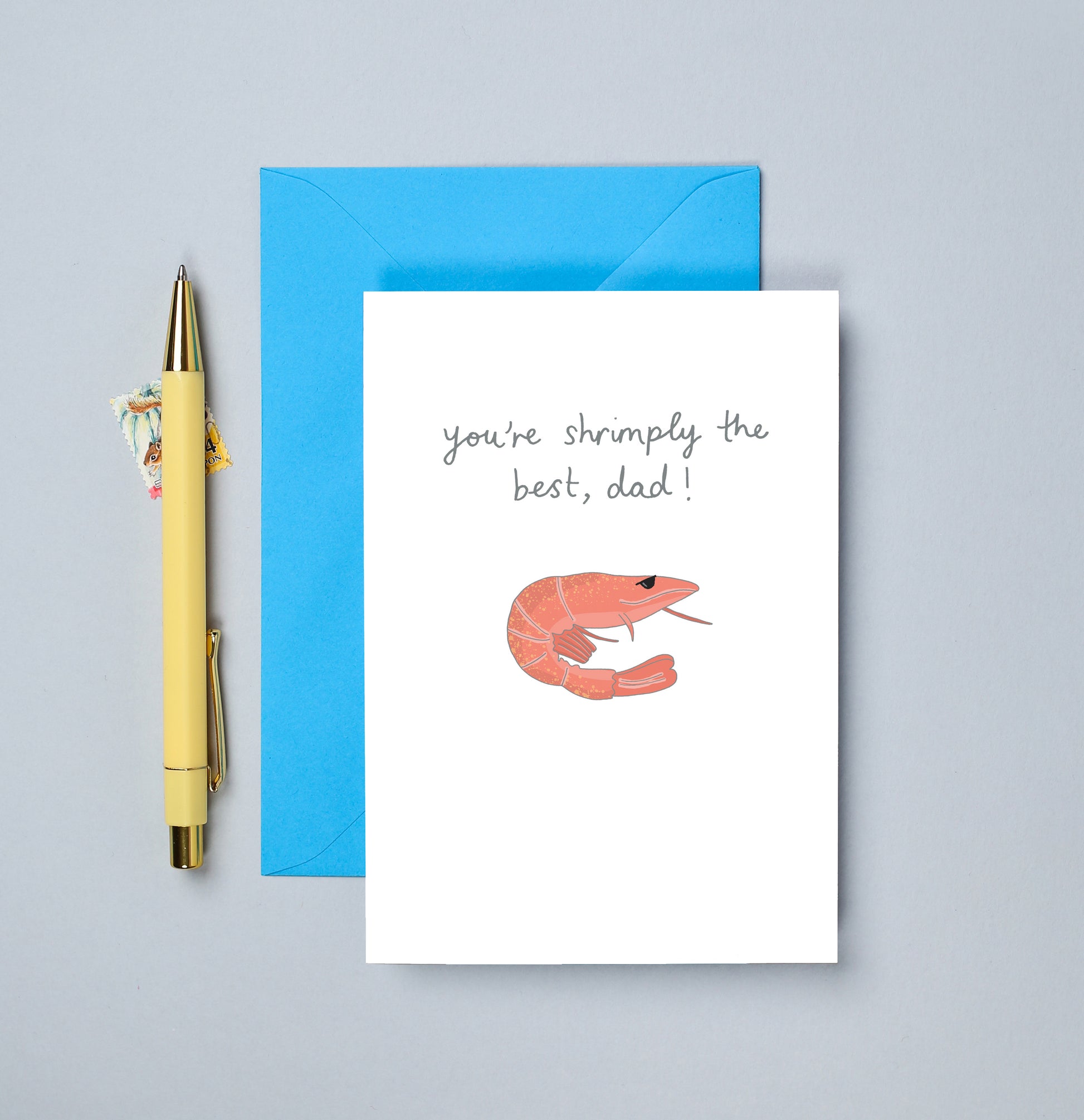 A Shrimp Dad Card from You've Got Pen on Your Face.