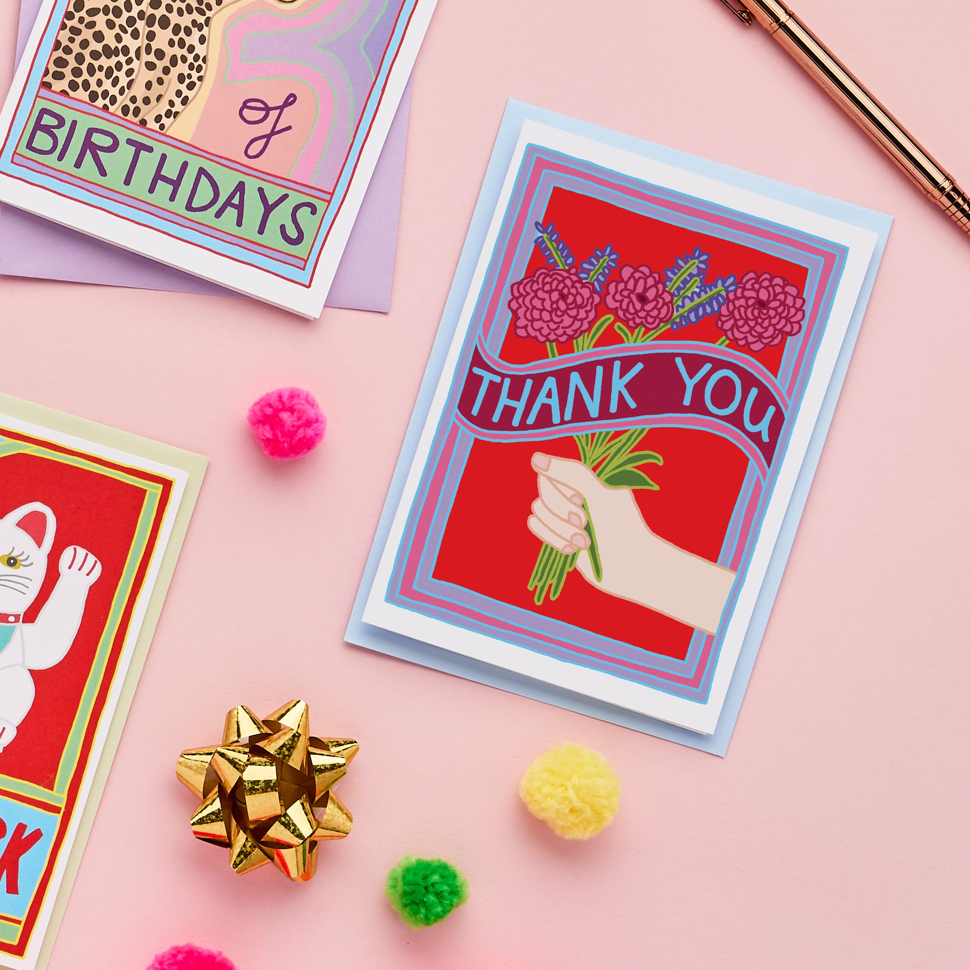 Thank You Greeting Card from You've Got Pen on Your Face.