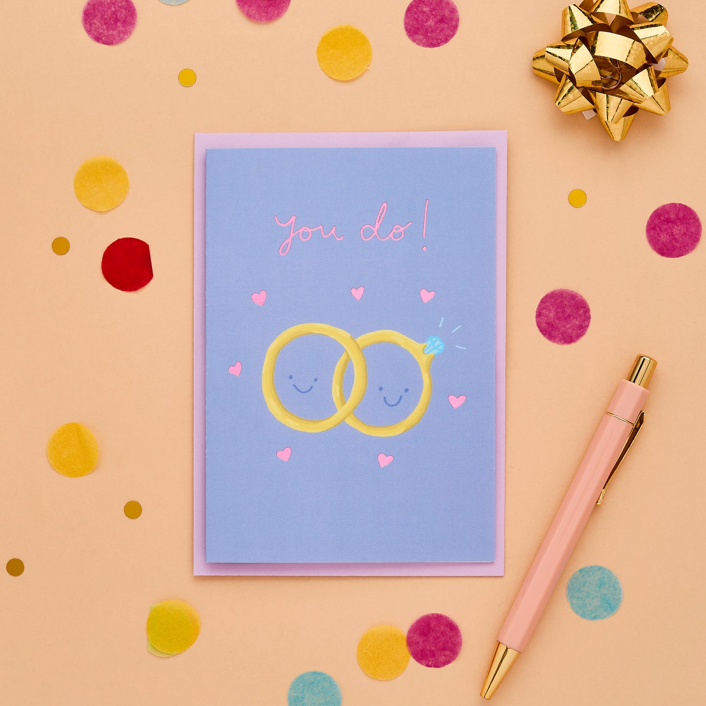 You Do Funny Wedding Card Featuring A Pair Of Wedding Rings