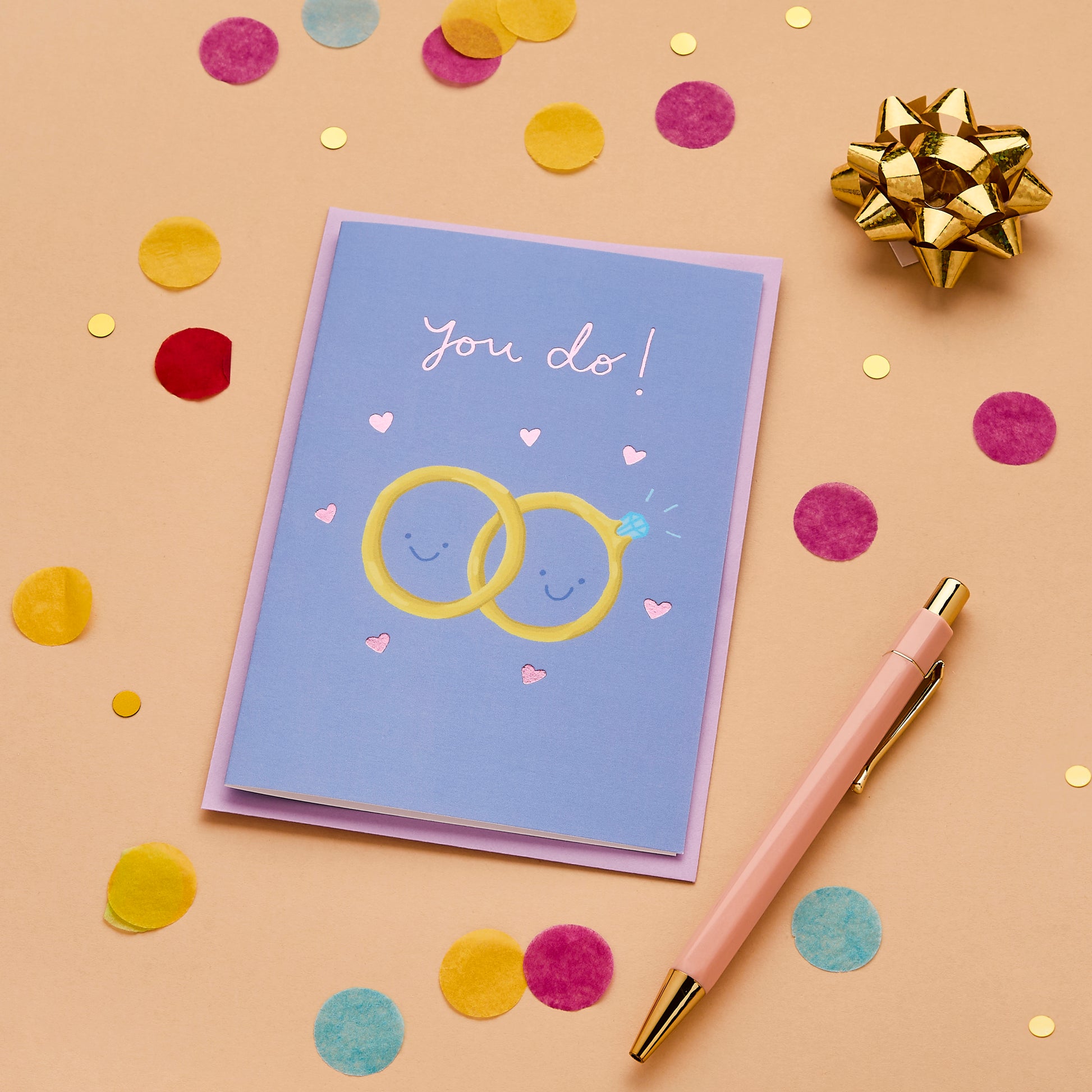 You Do Funny Wedding Card Featuring A Pair Of Wedding Rings
