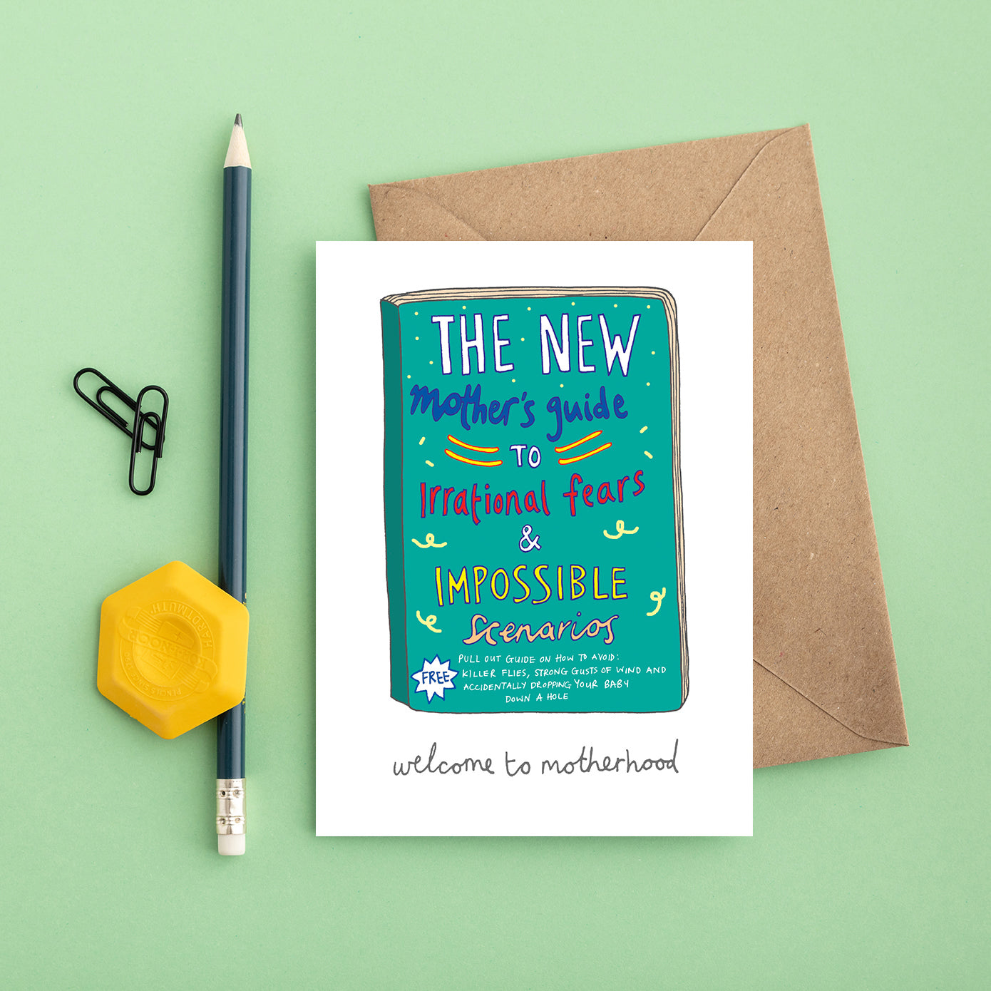 A Welcome to Motherhood Card from You've Got Pen on Your Face.