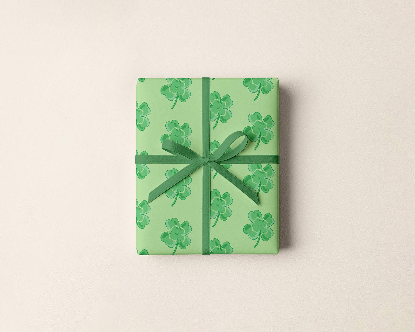 Four Leaf Clover Gift Wrap | St Patrick's Day Wrap
