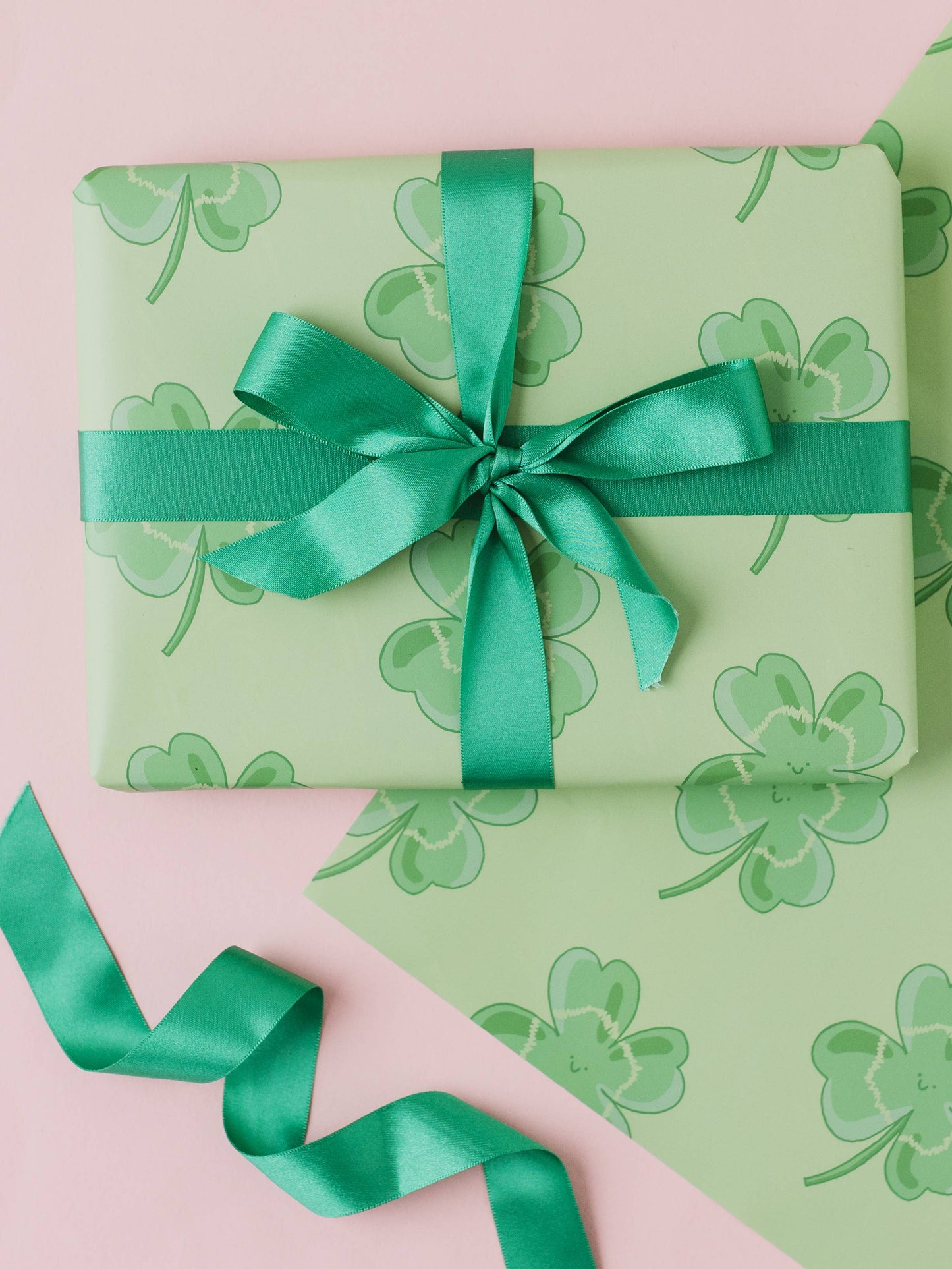 Four Leaf Clover Gift Wrap | St Patrick's Day Wrap