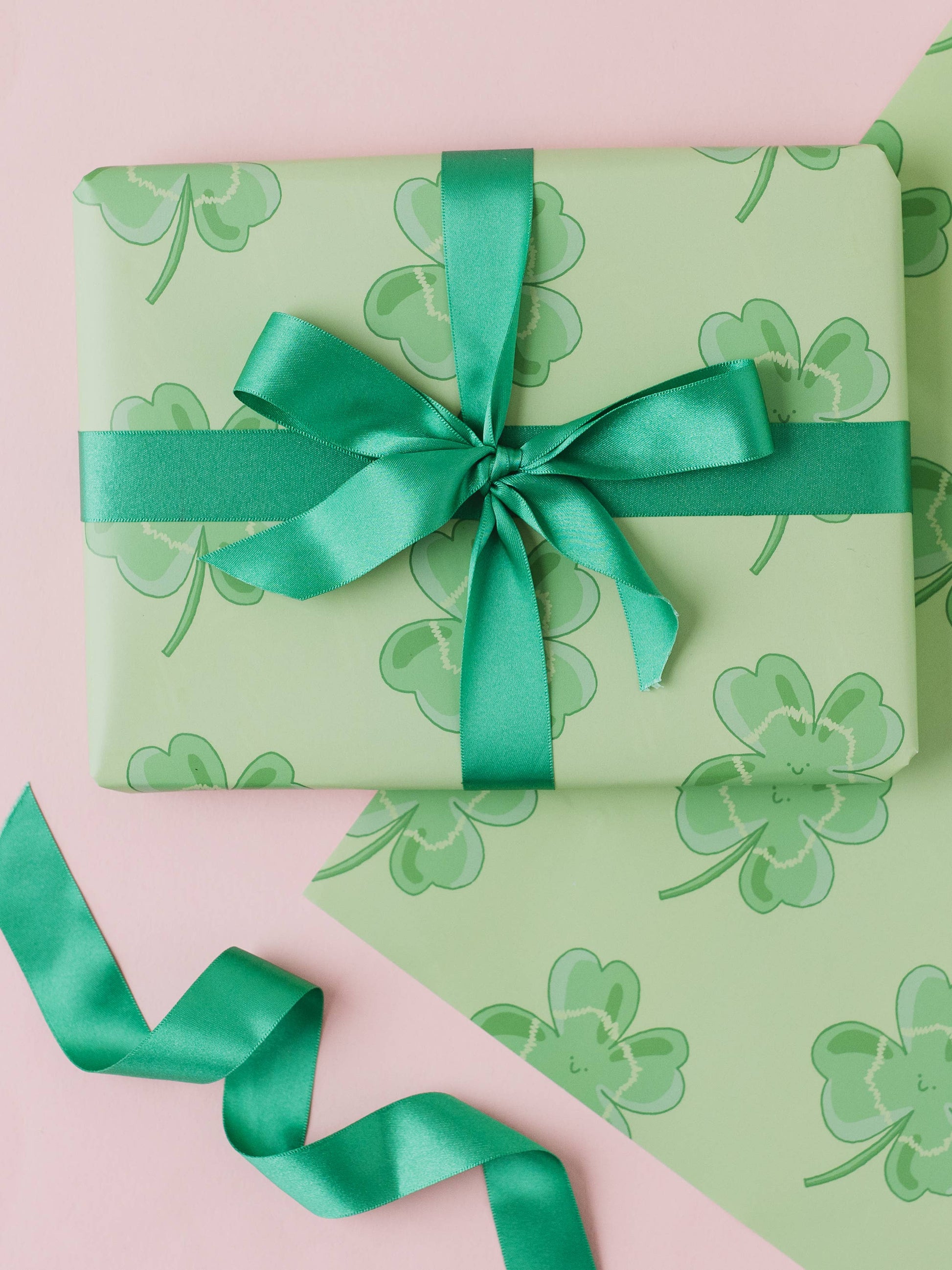 Four Leaf Clover Gift Wrap | St Patrick's Day Wrap
