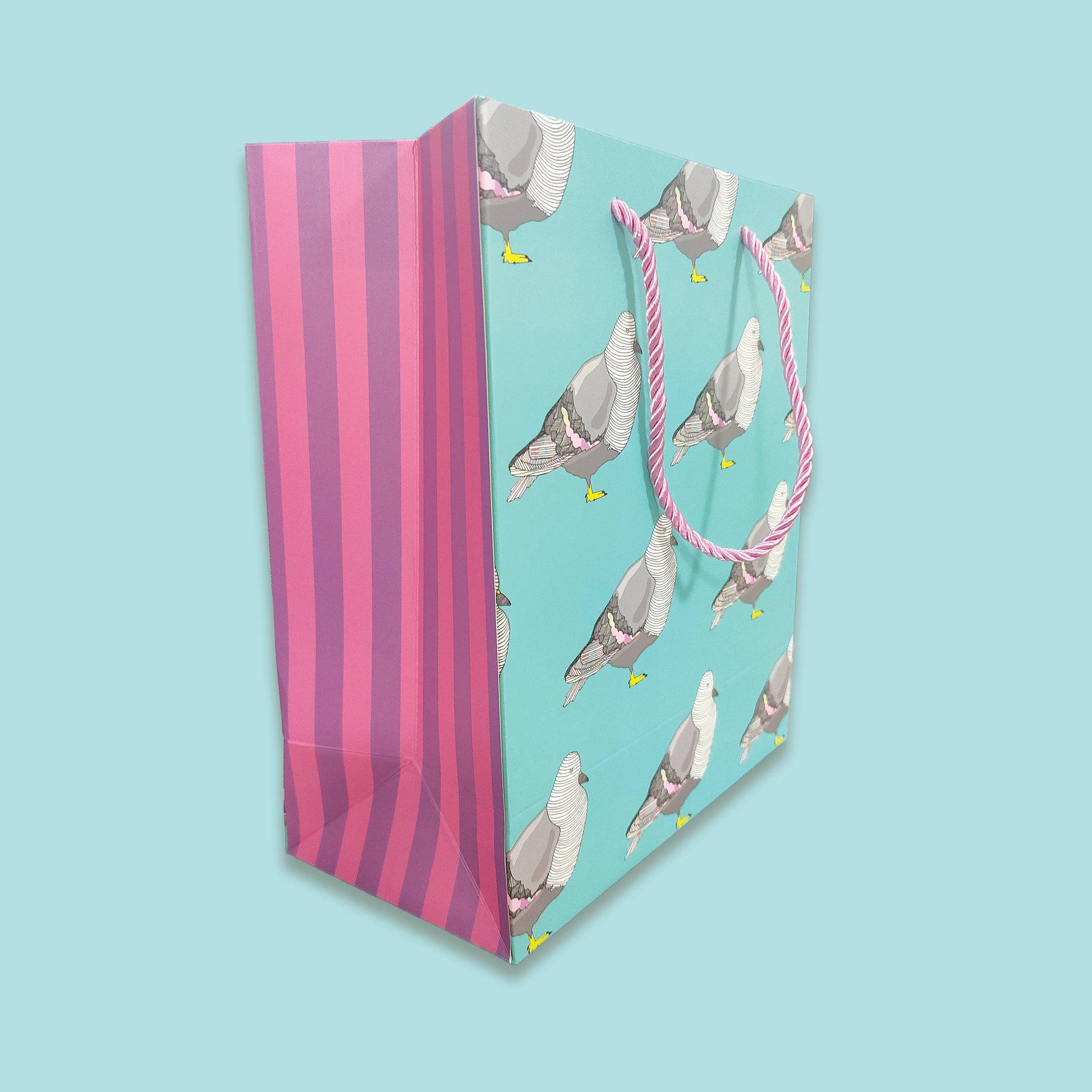 Pigeon Medium Gift Bag | Contemporary Bird Gift Bag