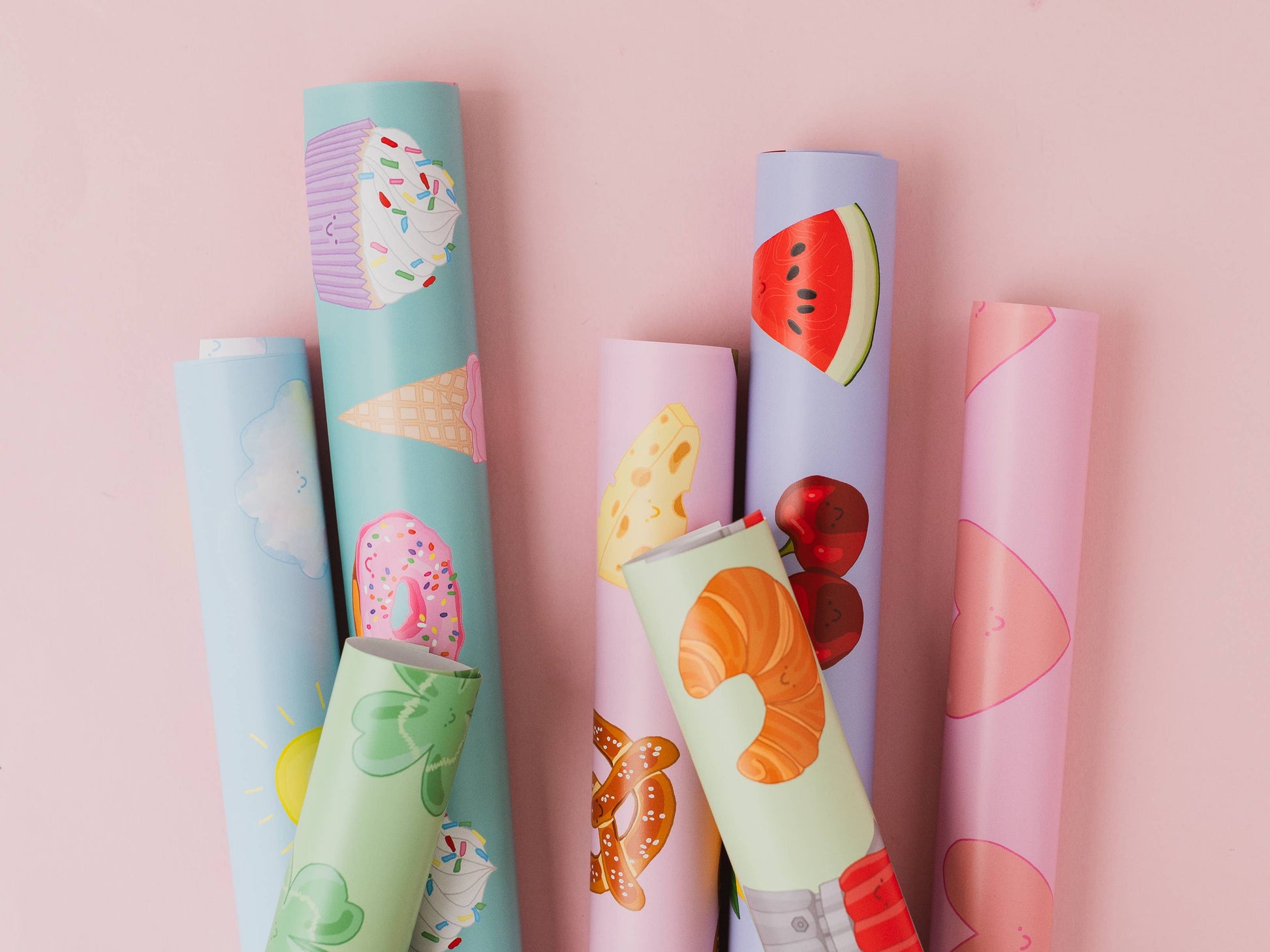 Breakfast Gift Wrap | Foodie Gift Wrap | Croissant Gift Wrap