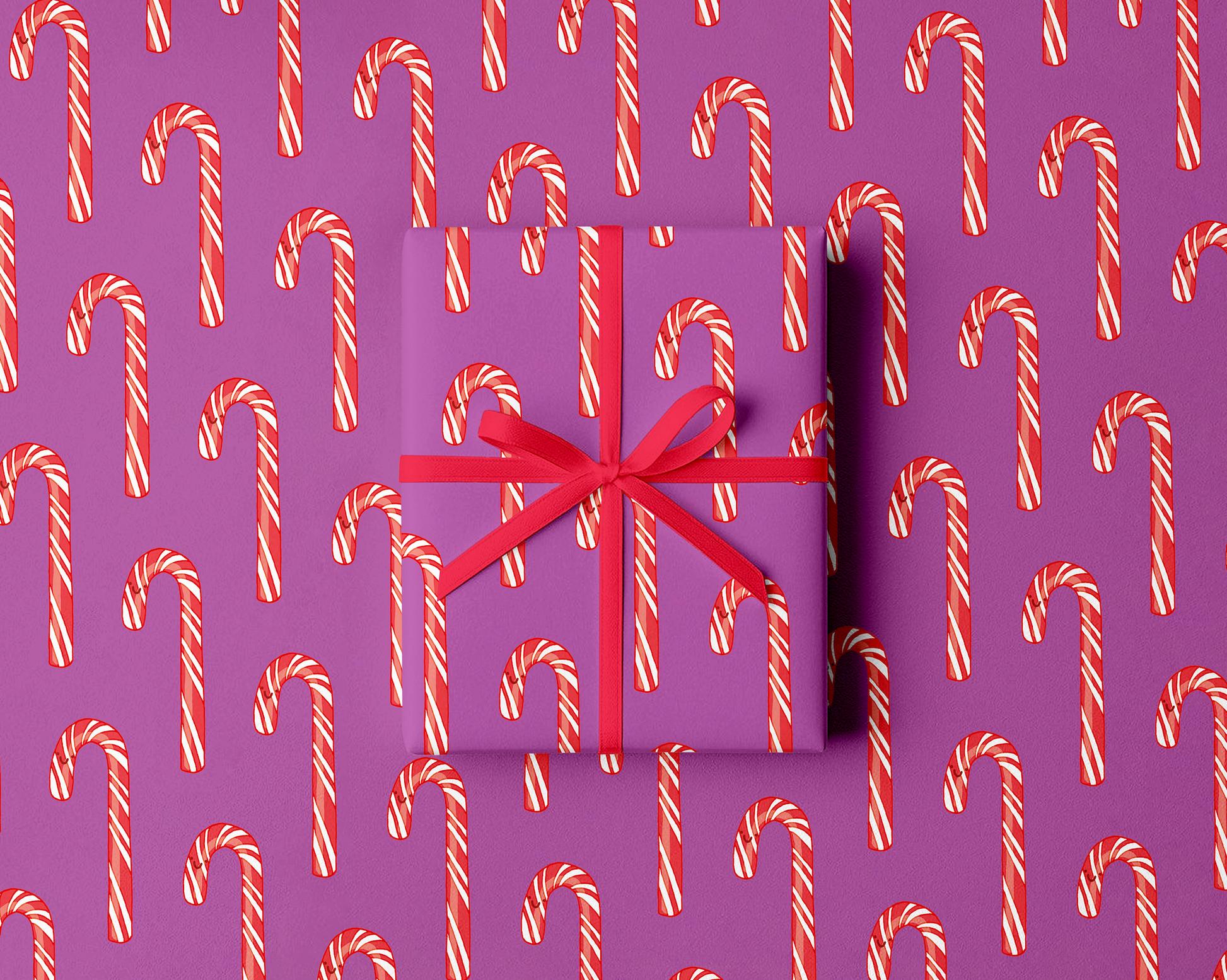 Candy Cane Gift Wrap | Christmas Wrapping Paper