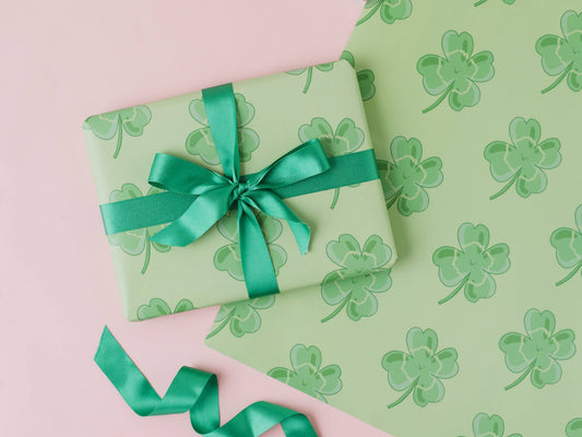 Four Leaf Clover Gift Wrap | St Patrick's Day Wrap