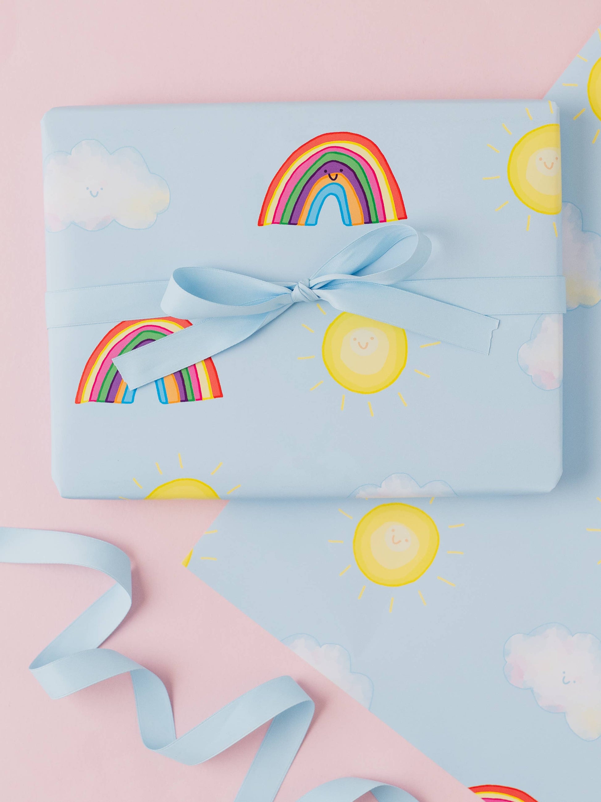 Rainbow Sunshine Gift Wrap | Children's Wrapping Paper
