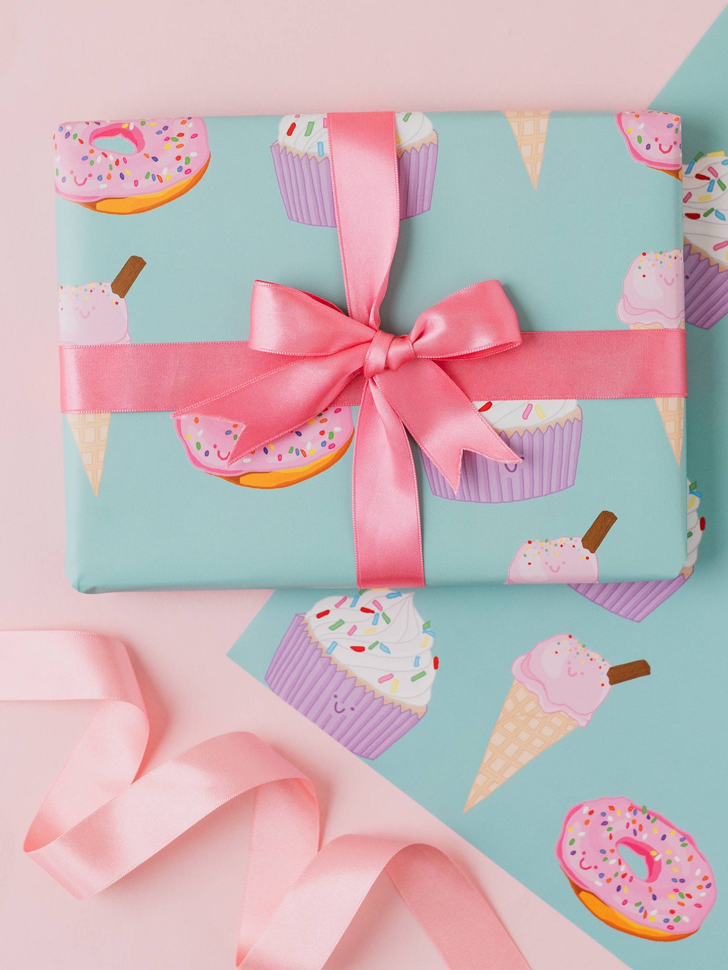 Sweet Treat Gift Wrap | Cupcake & Doughnut Wrapping Paper