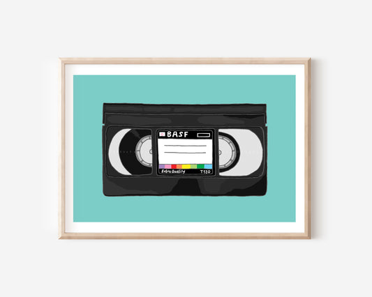 A VHS print in A4 size