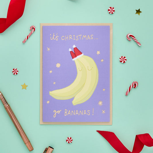 It's Christmas Go Bananas Card From You've Got Pen On Your Face