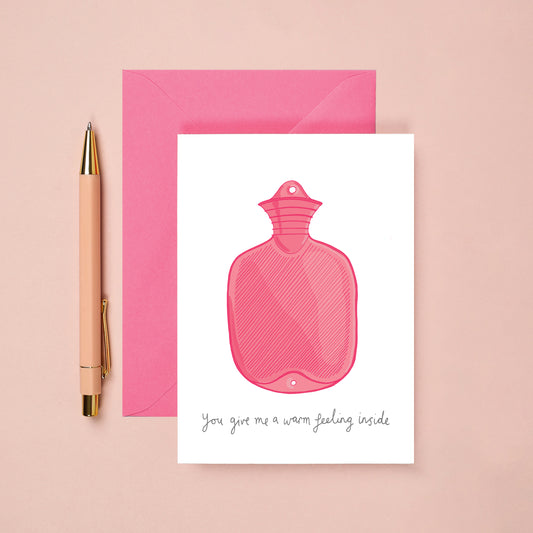 A Hot Water Bottle Valentine's Card from You've Got Pen on Your Face.