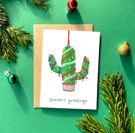 A Cactus Christmas Card from You've Got Pen on Your Face.