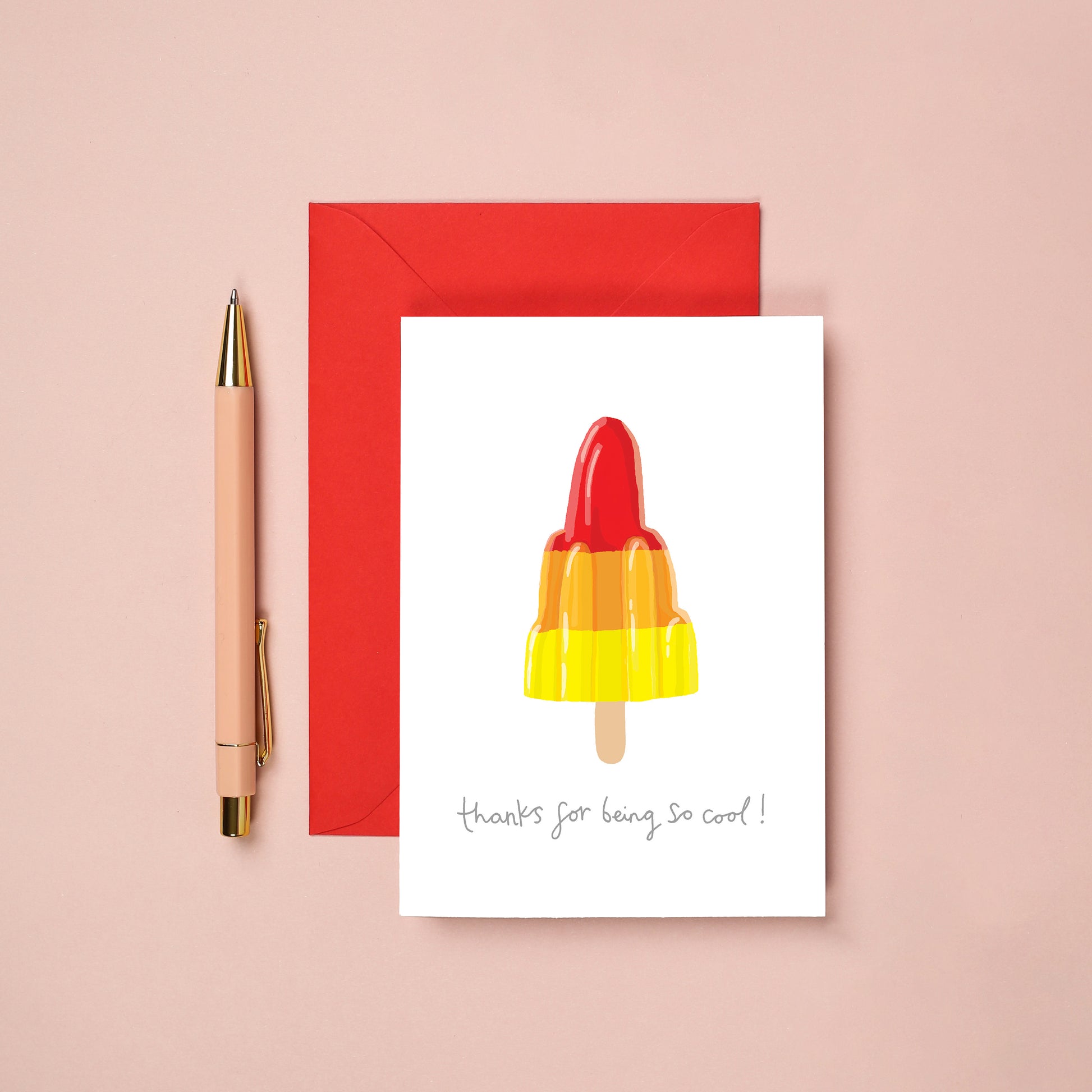 A So Cool Ice Lolly Thank You Card from You've Got Pen on Your Face.