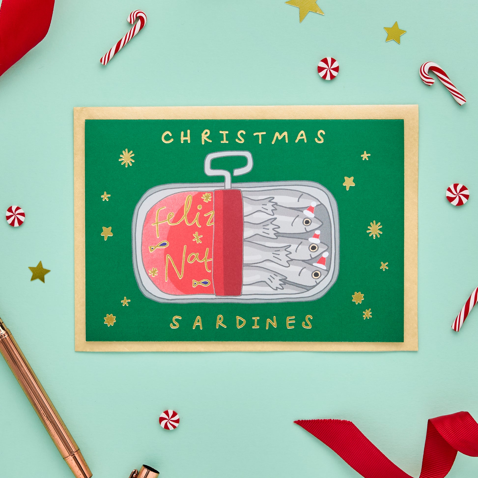 Christmas Sardines Card From You've Got Pen On Your Face