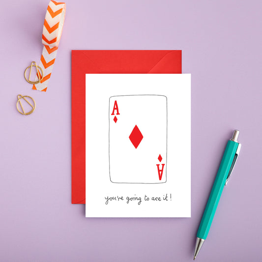 An Ace Good Luck Card from You've Got Pen on Your Face.
