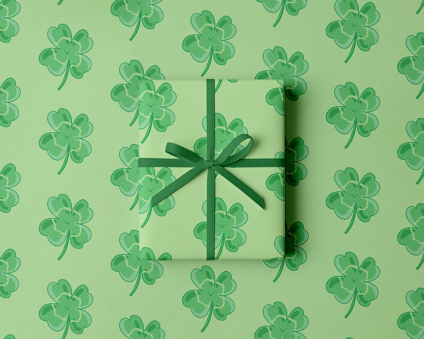 Four Leaf Clover Gift Wrap | St Patrick's Day Wrap