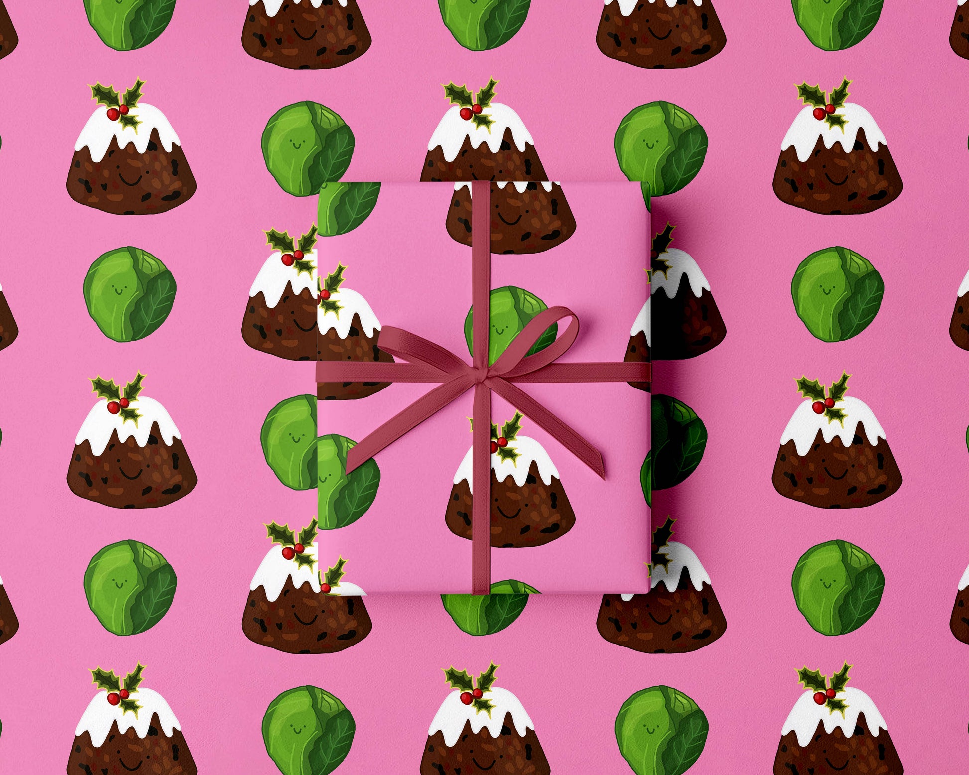 Christmas Pudding Gift Wrap | Festive Wrapping Paper