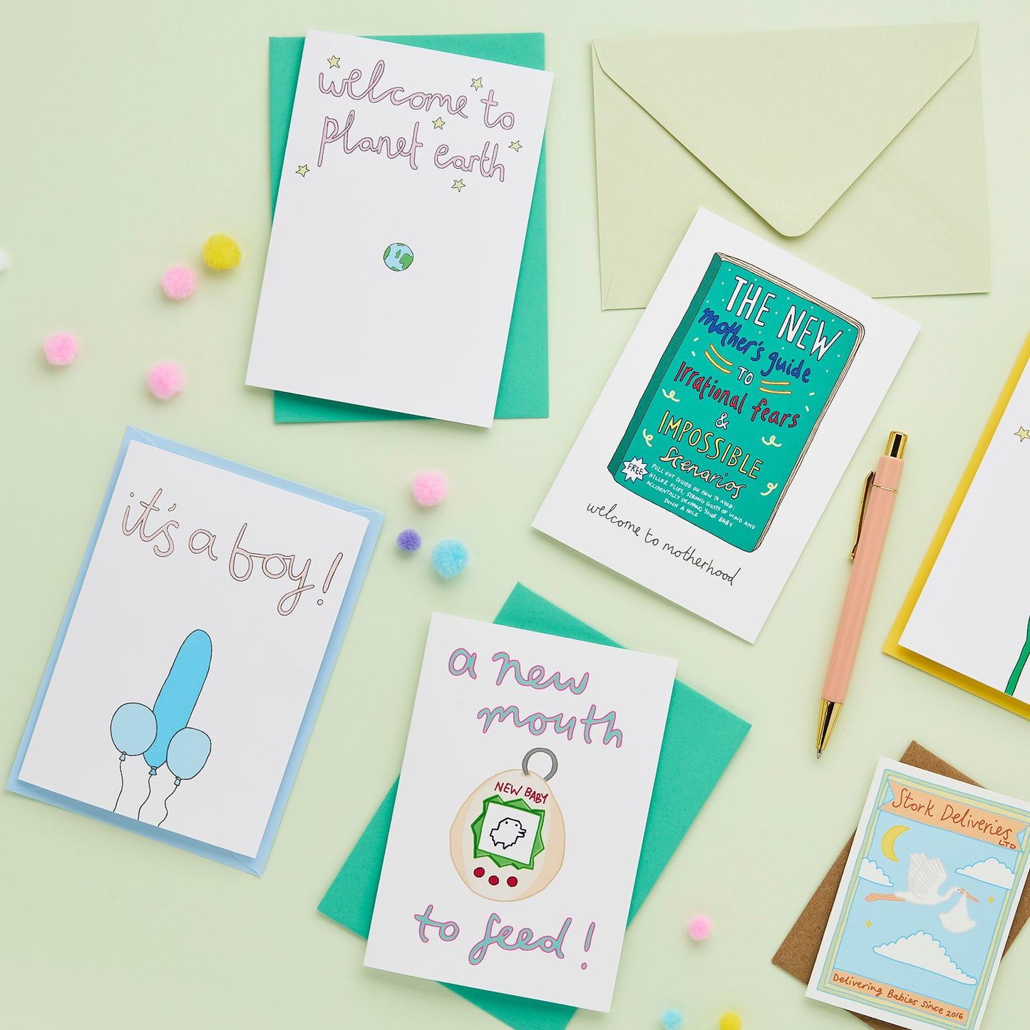 New Baby Card Collection from You've Got Pen on Your Face