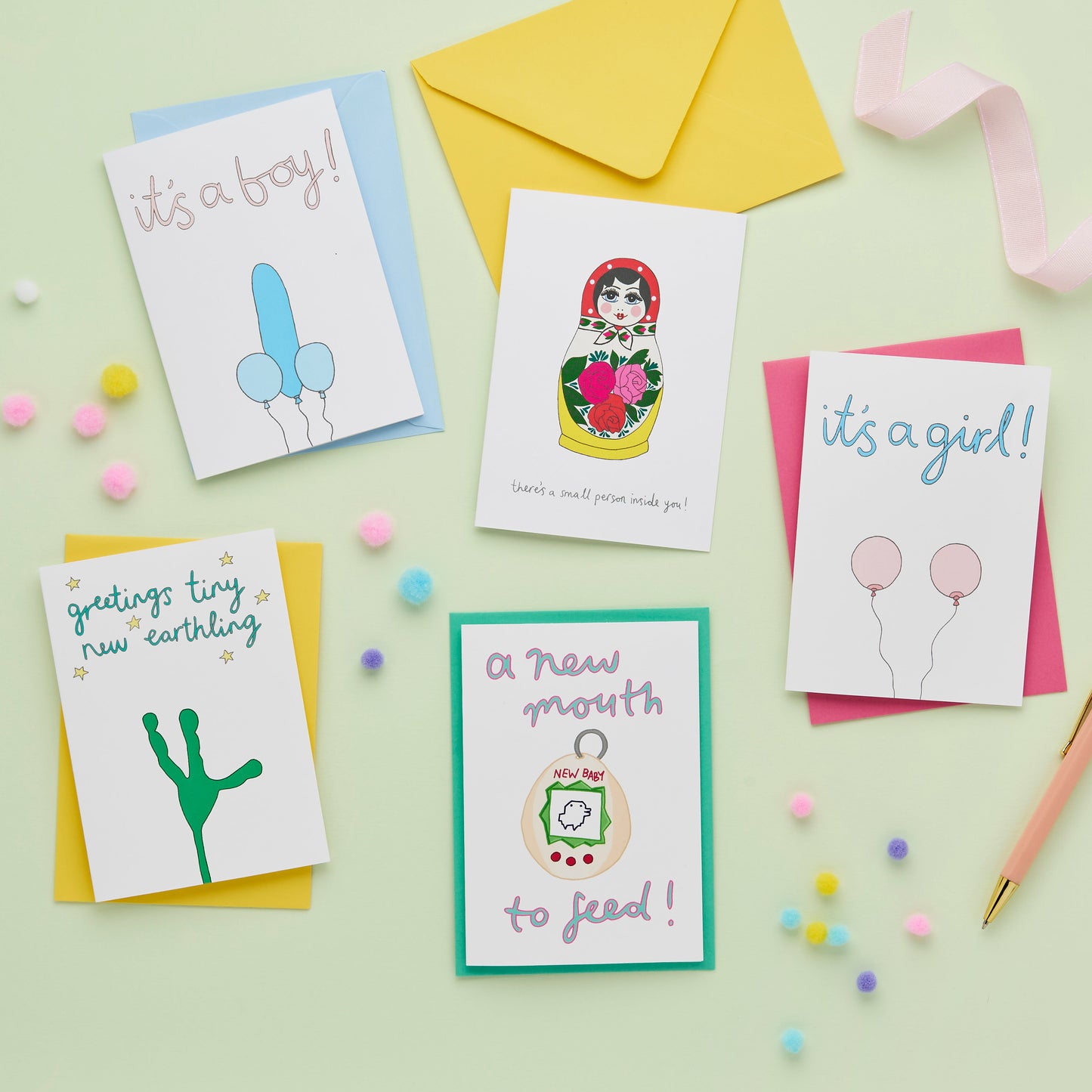 New Baby Card Collection From You've Got Pen On Your Face