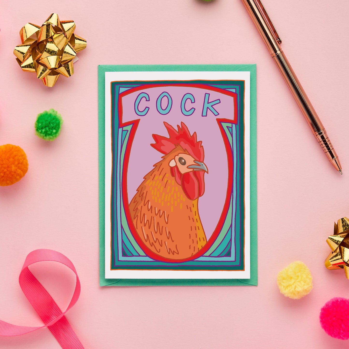 Funny Cock Card from You've Got Pen on Your Face.