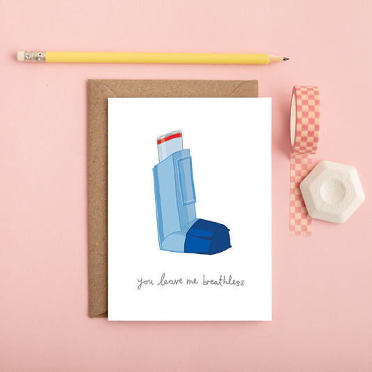 An Inhaler Love Card from You've Got Pen on Your Face.