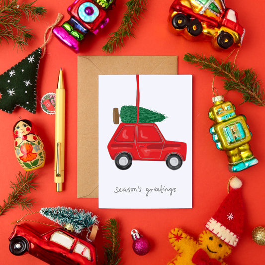 Driving Home For Christmas - A Festive Christmas Card