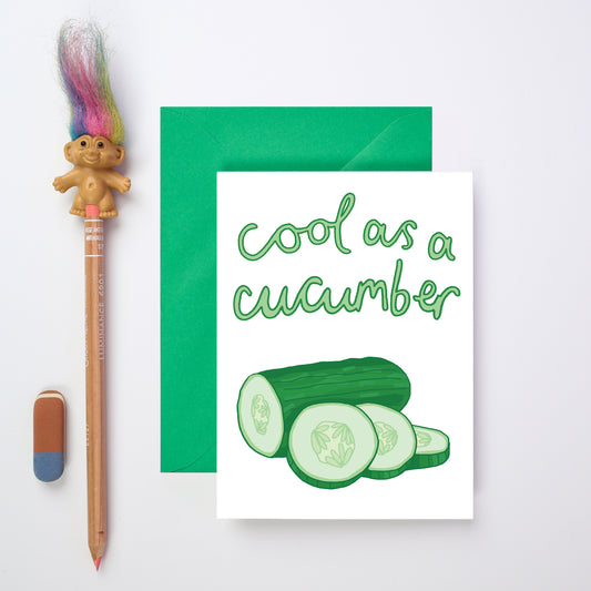 A Cucumber Greeting Card from You've Got Pen on Your Face.