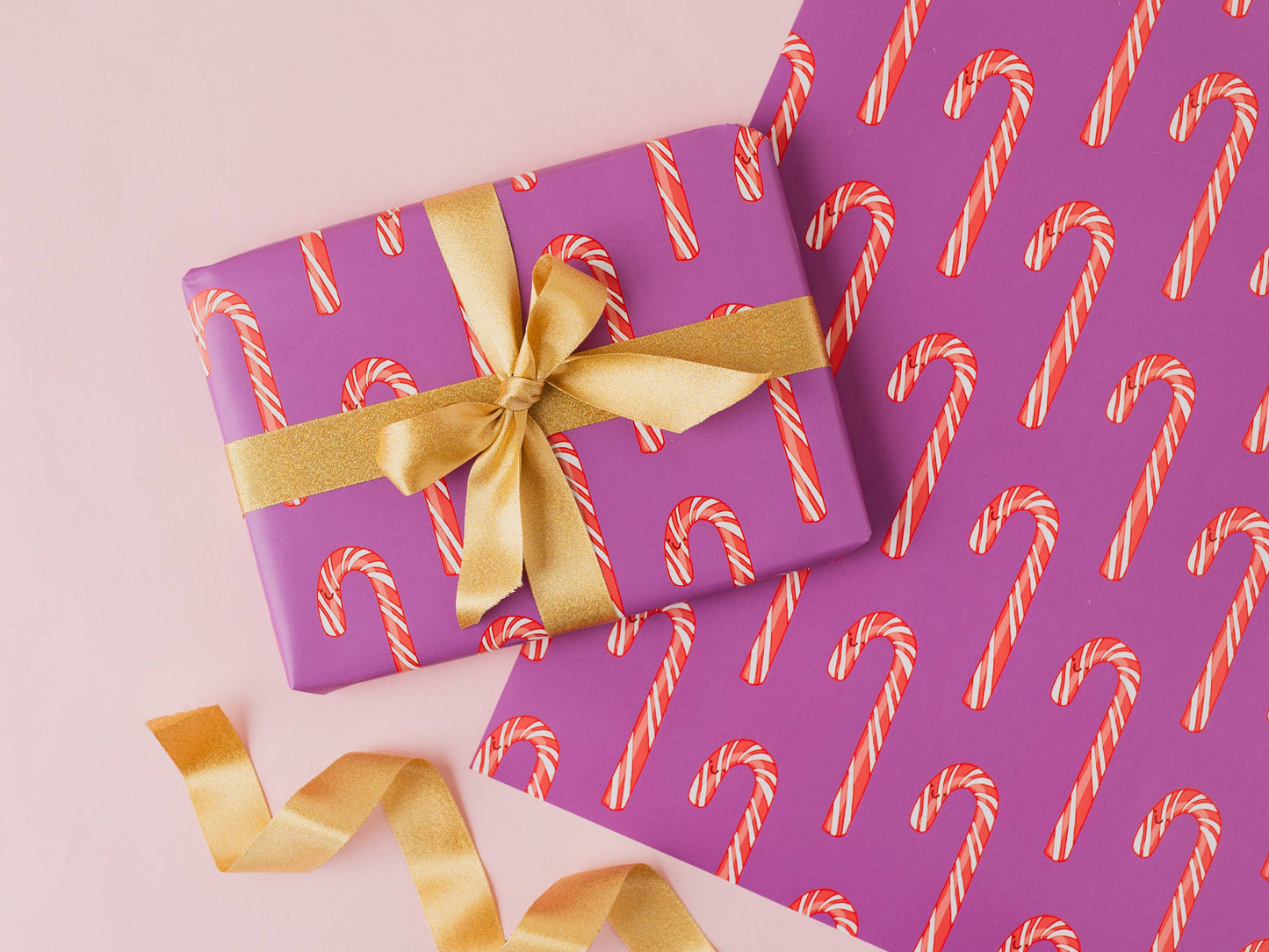 Candy Cane Gift Wrap | Christmas Wrapping Paper