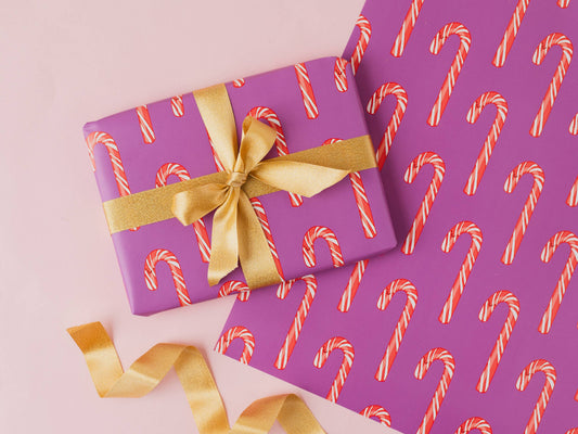 Candy Cane Gift Wrap | Christmas Wrapping Paper
