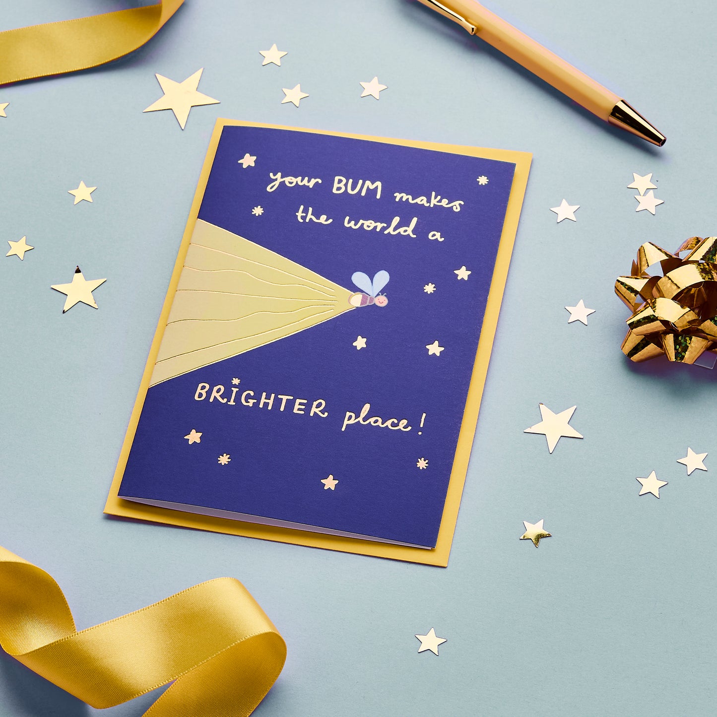 Funny Love Card Featuring A Firefly