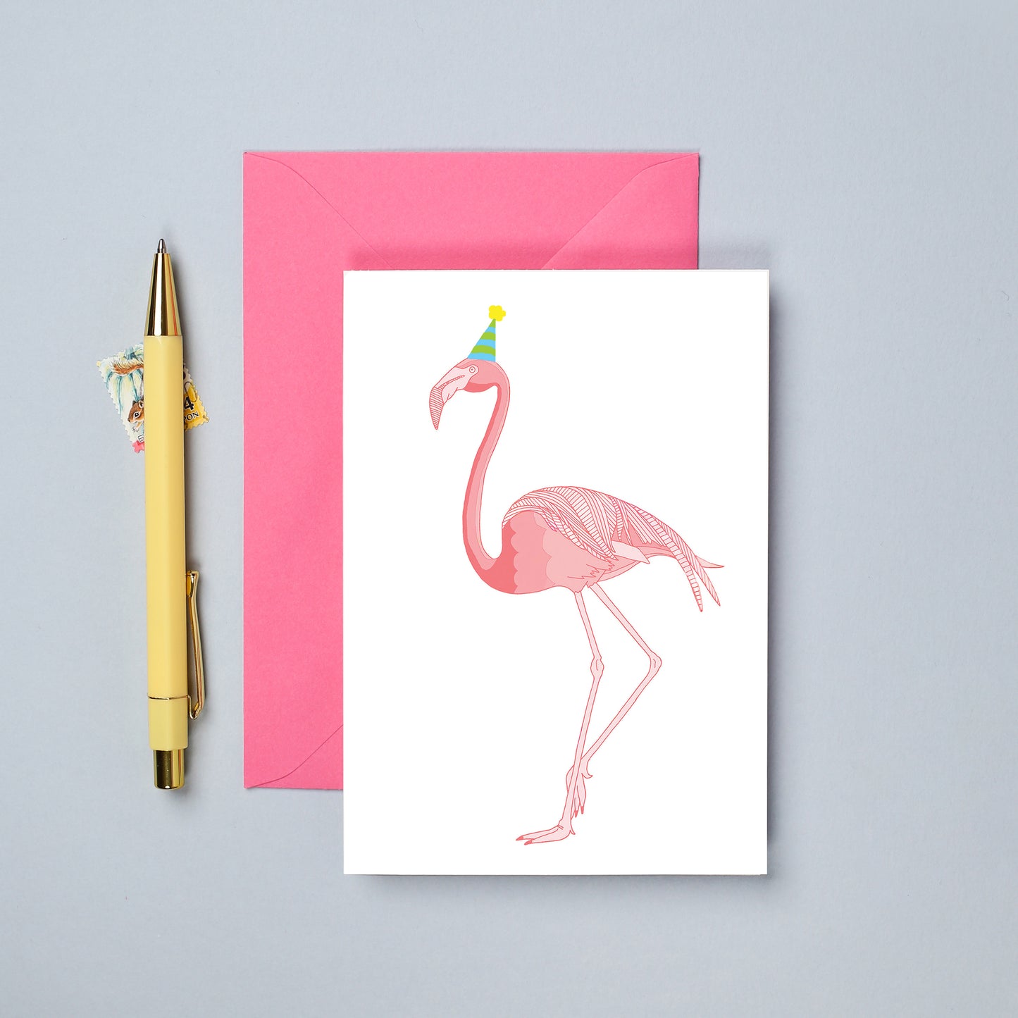 A Flamingo Birthday Card from You've Got Pen on Your Face.