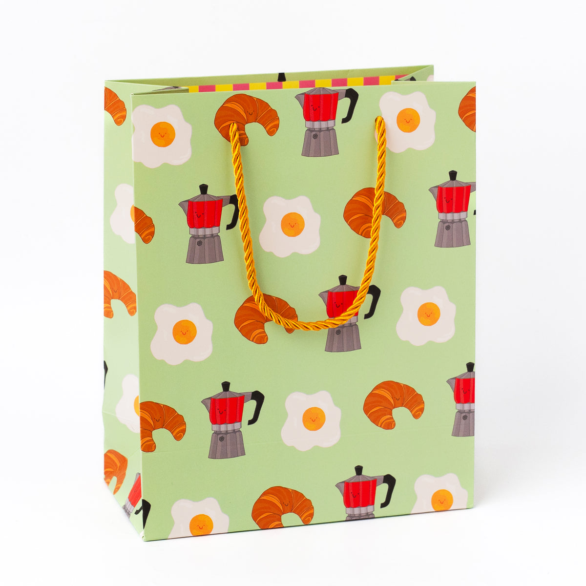 Coffee, Eggs and Croissants Medium Gift Bag
