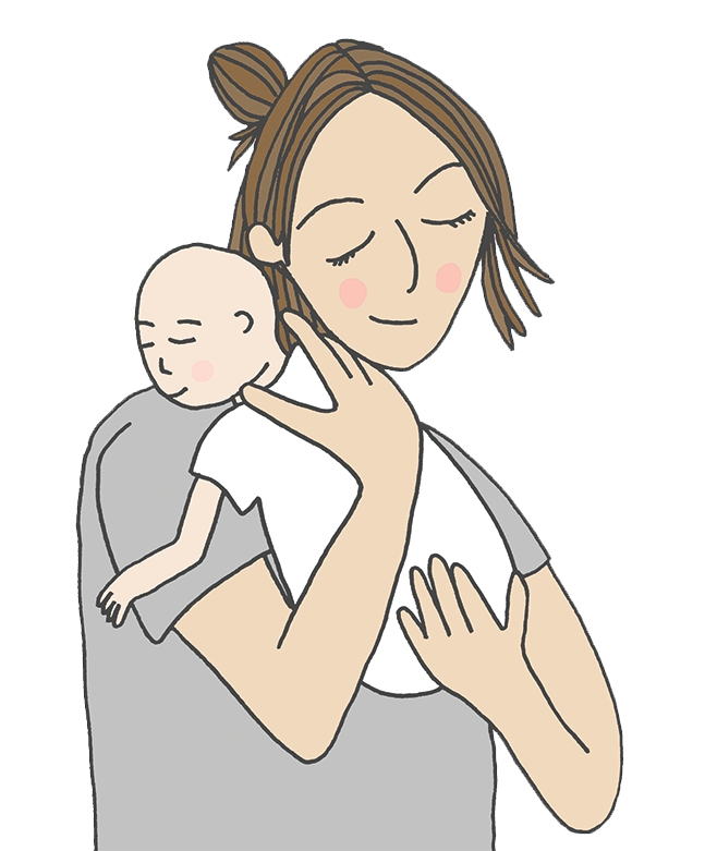 Mother and baby illustration