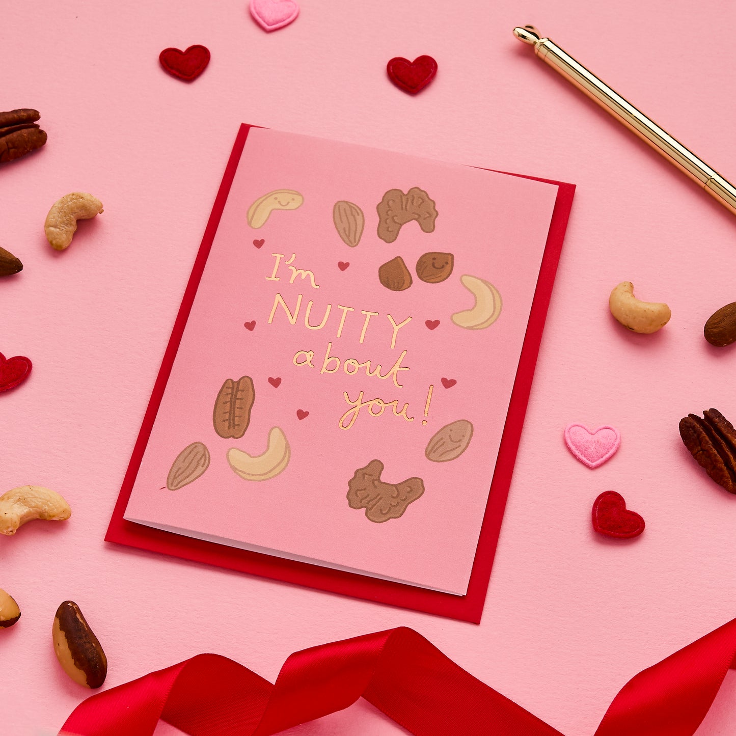 I'm Nutty About You Love Card From You've Got Pen On Your Face